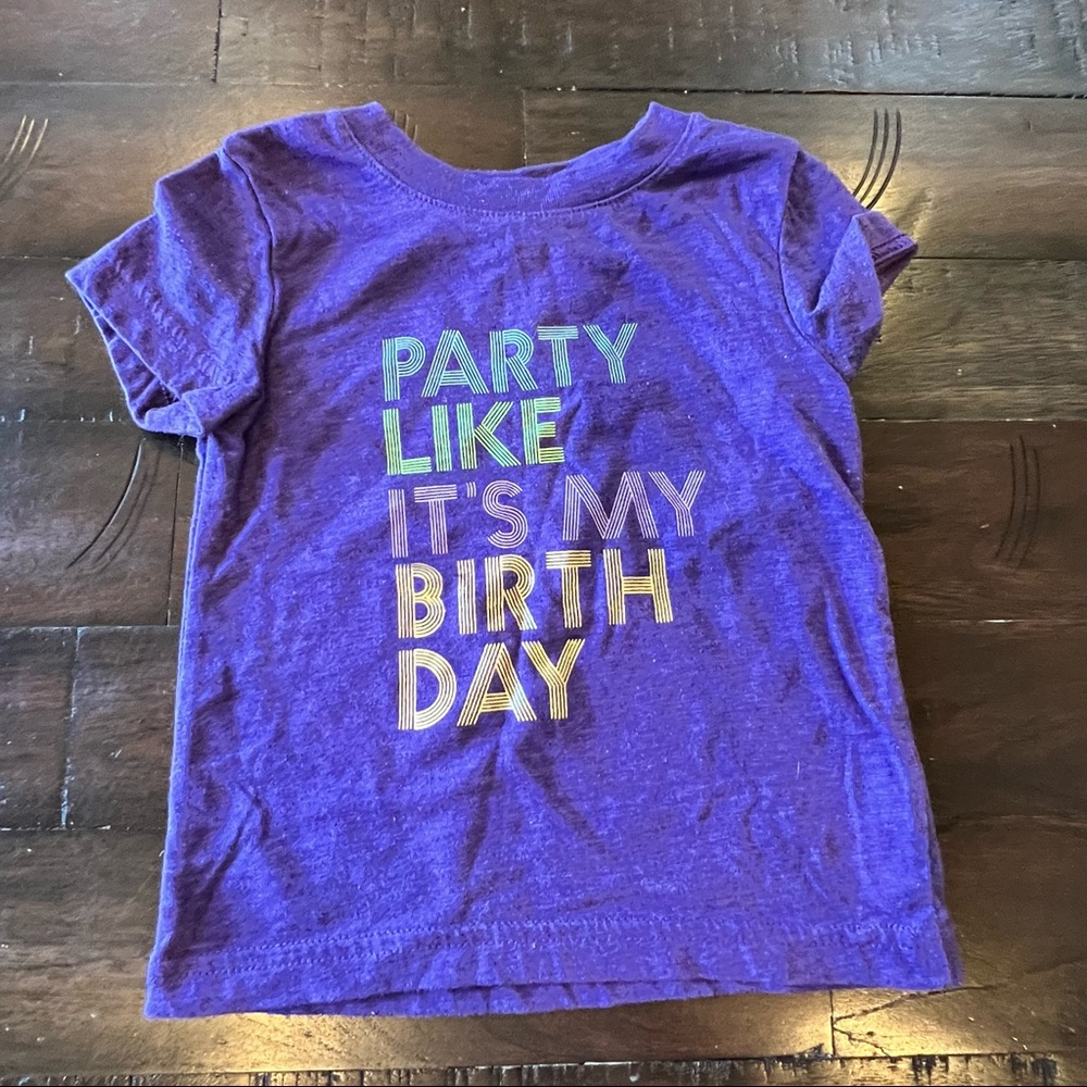 Cat & Jack Purple Birthday T-Shirt